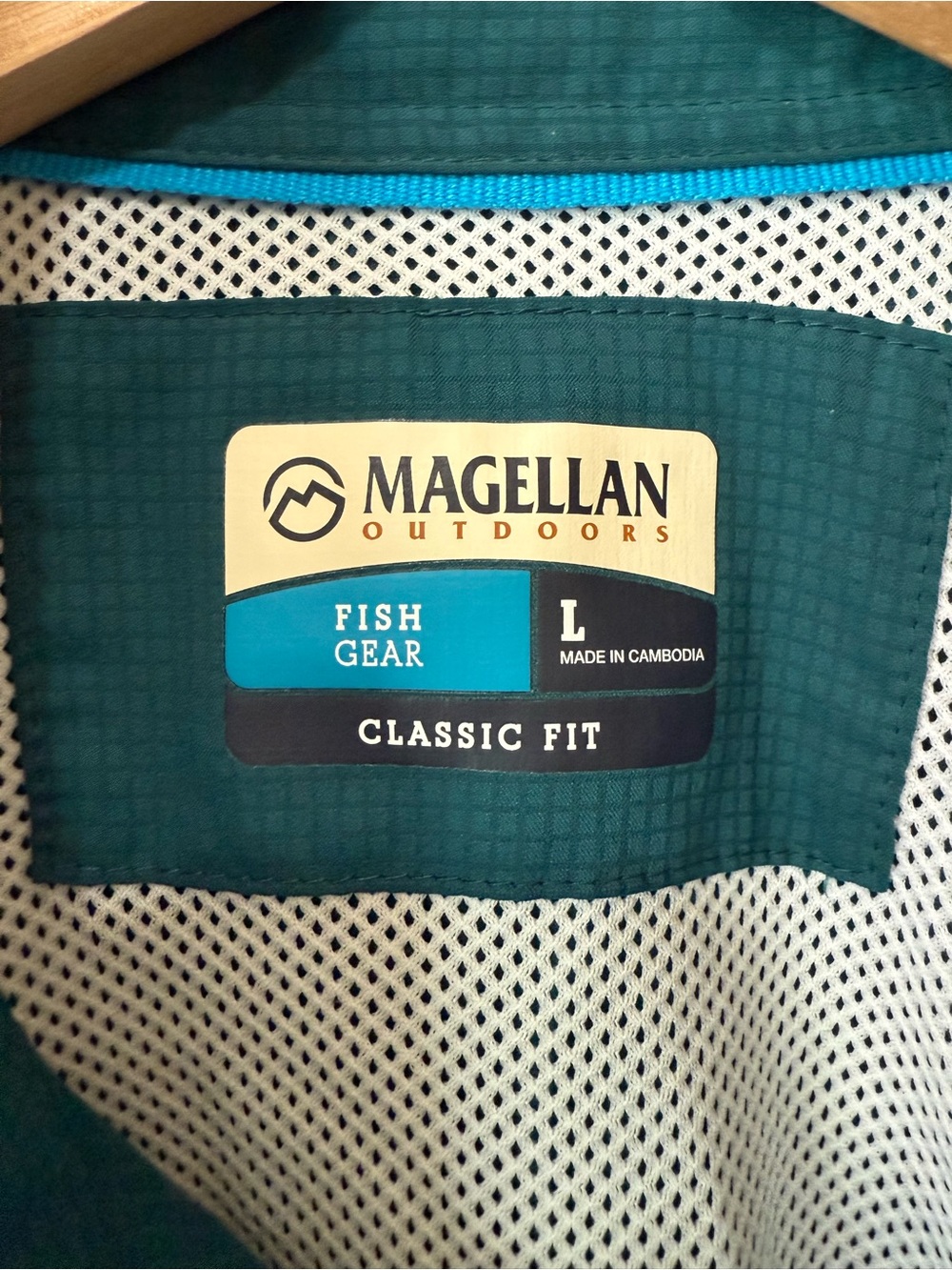 Magellan Outdoors Men's Teal Lightweight Button-Front Shirt Jacket - Picture 3 of 4